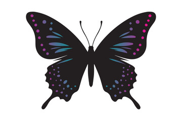 Butterfly Illustration simple vector Art style