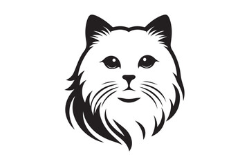 Cat Logo silhouette vector illustration