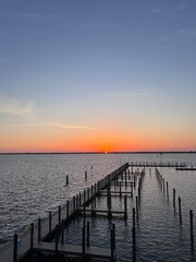 Naklejka premium Sunset Pier