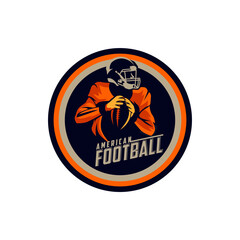 American Football Badge Team Club Champions League Logo Vector