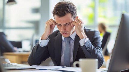 Mental illness in office, stressful workplace.