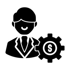 stock agent Solid icon