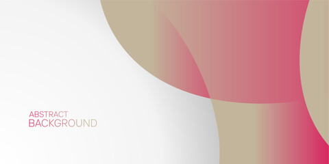 An abstract background with pink, white, and beige shapes. Blank space white background for tittle.