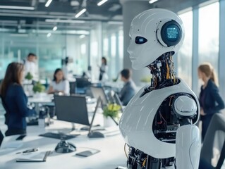 Fototapeta premium Advanced Robotics in the Modern Workplace