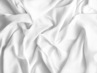 Fototapeta premium Luxurious White Silk Bedding