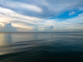 Sunset sky, Nature beautiful Light Sunset or sunrise over sea, Colorful dramatic majestic scenery sky,Amazing clouds and waves in sunset sky nature light cloud background