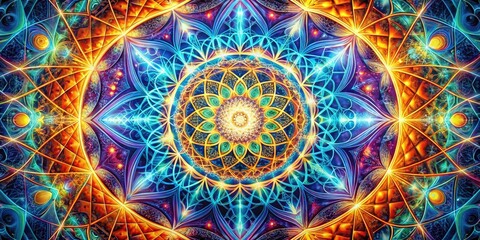 hypnotic trance psychedelic mandala intricate sacred geometry patterns
