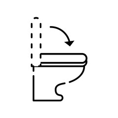 トイレの蓋を閉めるアイコン単体ver.