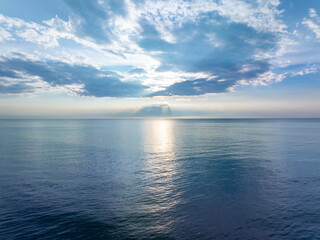 Sunset sky, Nature beautiful Light Sunset or sunrise over sea, Colorful dramatic majestic scenery sky,Amazing clouds and waves in sunset sky nature light cloud background