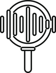 This icon represents the concept of sound detection or audio analysis