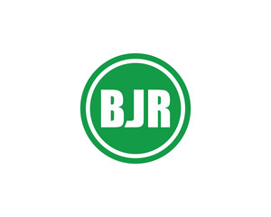 BJR logo design vector template. BJR
