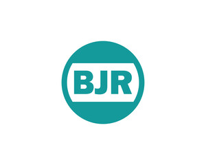 BJR logo design vector template. BJR