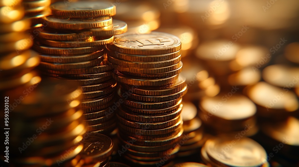 Leinwandbilder savings and calculations are the basis of investing to get a worthwhile dividend with minimal risk b
