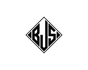 BJS logo design vector template. BJS