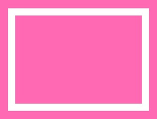 A simple, minimal illustration of a white square frame on a pink background. Perfect for adding a touch of modern style to your designs.