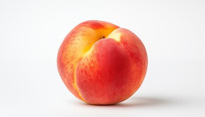 peach on white background
