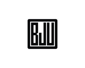 BJU Logo design vector template. BJU