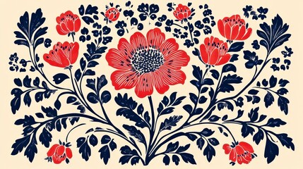 Authentic Polish Highlander Folk Art with Floral and Geometric Patterns