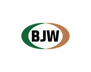 BJW logo design vector template. BJW