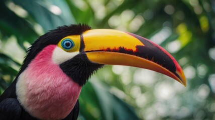 Fototapeta premium Wild toucan in the jungle