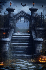 Stylish Halloween scenery graphics for personalizing your desktop, phone, or tablet.