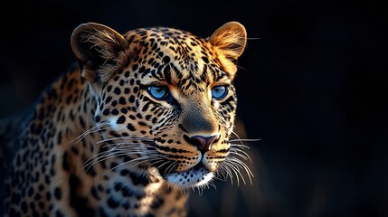Obraz premium Leopards in African national parks Botswana Namibia South Africa Zambia Zimbabwe : Generative AI