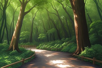road in the forest