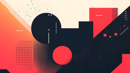 Obraz premium Flat design of a responsive website header that maintains visual impact across devices