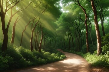 Fototapeta premium road in the forest