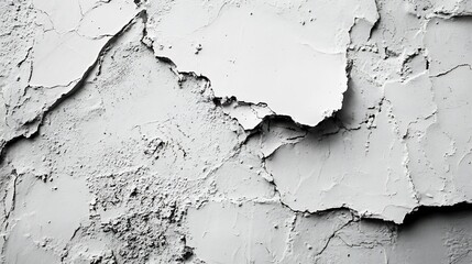 Obraz premium rough surface wall with white paint looks so good in monochrome : Generative AI