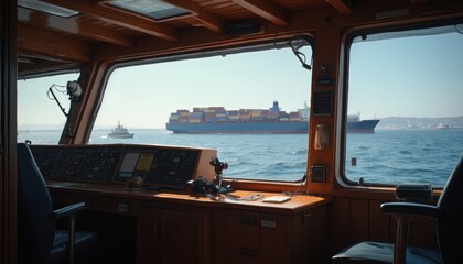 Fototapeta premium view from the ship