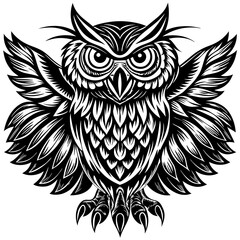 Obraz premium owl with wings