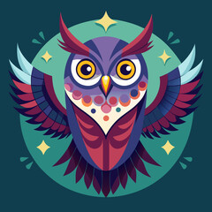 Obraz premium owl with wings