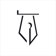 Pen Logo Vector Template Icon
