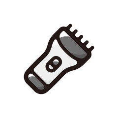 Electric hair clipper outline icon for graphic design, apps and websites