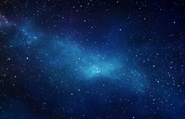 Starry Night Sky with Milky Way Galaxy, Twinkling Stars in Various Sizes and Colors, Ideal for Sci-Fi Designs