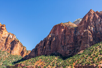 Beautiful sandstone formation at Zion National Park.