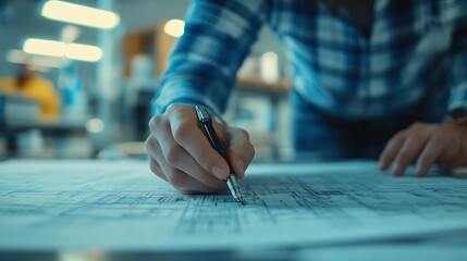 Skilled team of engineers collaborates in meetings drafting blueprints for condos apartments and houses Negotiating costs bids and contracts they ensure efficient cooperation on constr : Generative AI