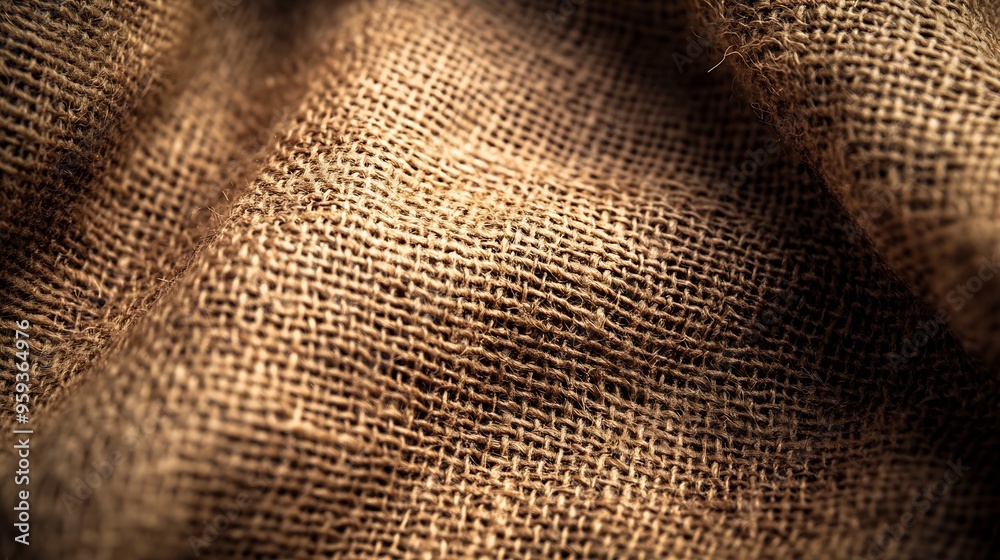 Poster natural vintage brown color linen texture background grunge canvas cloth abstract : generative ai