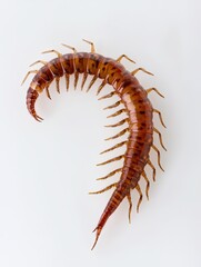 Fototapeta premium Centipede isolated on white background