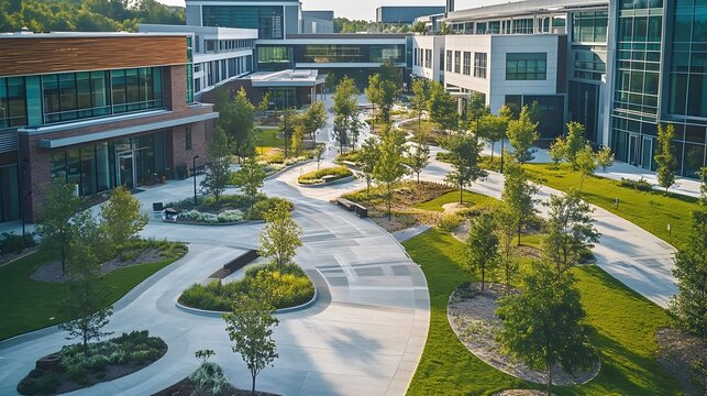 Sustainable Medical Campus Blending Healthcare and Environmental Responsibility