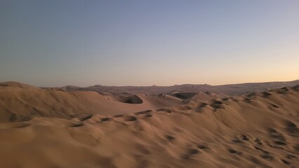 Sand dunes dry desert Peru