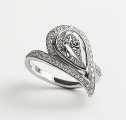 Diamond Pear Ring.