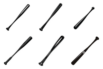 Baseball Bat silhouette vector