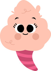 Cute Cotton Candy Illustration