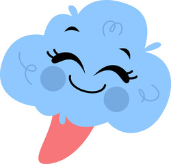 Cute Cotton Candy Illustration