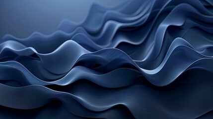 Obraz premium Abstract Blue Wavy Surface with Subtle Texture