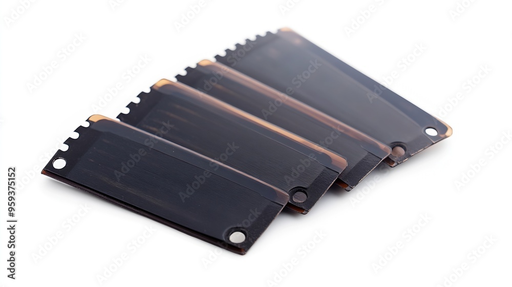 Aufkleber negative slide film frame 35mm slide film isolated on white background with clipping path old plasti