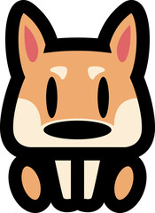 Fototapeta premium Cute Dog Small Icon