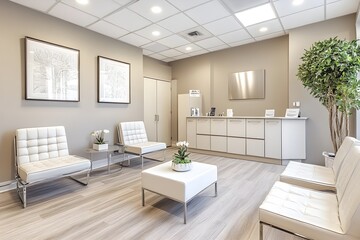 Fototapeta premium Specialized Women's Health Clinic Offering Personalized and Compassionate Care in a Comfortable, Design-Forward Setting